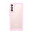 Coque Rebord Contour Silicone et Vitre Transparente Housse Etui M03 pour Samsung Galaxy S23 Plus 5G Rose