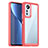 Coque Rebord Contour Silicone et Vitre Transparente Housse Etui M06 pour Xiaomi Mi 12 5G Rouge