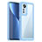 Coque Rebord Contour Silicone et Vitre Transparente Housse Etui M06 pour Xiaomi Mi 12 Pro 5G Bleu