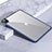 Coque Rebord Contour Silicone et Vitre Transparente Housse Etui pour Apple iPad Pro 12.9 (2021) Bleu