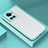 Coque Rebord Contour Silicone et Vitre Transparente Housse Etui pour OnePlus 10R 5G Cyan