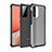 Coque Rebord Contour Silicone et Vitre Transparente Housse Etui pour Samsung Galaxy A72 4G Noir