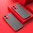 Coque Rebord Contour Silicone et Vitre Transparente Housse Etui pour Xiaomi Redmi Note 12R Pro 5G Rouge