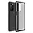 Coque Rebord Contour Silicone et Vitre Transparente Housse Etui WL1 pour OnePlus 9 Pro 5G Noir