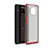 Coque Rebord Contour Silicone et Vitre Transparente Housse Etui WL1 pour Xiaomi Mi 10i 5G Rouge