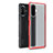 Coque Rebord Contour Silicone et Vitre Transparente Housse Etui WL1 pour Xiaomi Poco F3 GT 5G Rouge