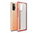 Coque Rebord Contour Silicone et Vitre Transparente Housse Etui WL1 pour Xiaomi Redmi Note 10 Pro Max Rouge