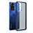 Coque Rebord Contour Silicone et Vitre Transparente Housse Etui WL1 pour Xiaomi Redmi Note 11 Pro 4G Bleu