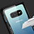 Coque Rebord Contour Silicone et Vitre Transparente Miroir Housse Etui A01 pour Samsung Galaxy S10 Plus Petit