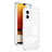 Coque Rebord Contour Silicone et Vitre Transparente Miroir Housse Etui H01P pour Motorola Moto E13 Blanc