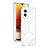 Coque Rebord Contour Silicone et Vitre Transparente Miroir Housse Etui H01P pour Motorola Moto E22 Blanc