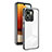 Coque Rebord Contour Silicone et Vitre Transparente Miroir Housse Etui H01P pour Motorola Moto Edge (2023) 5G Noir