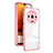 Coque Rebord Contour Silicone et Vitre Transparente Miroir Housse Etui H01P pour Realme 11 Pro 5G Or Rose