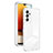 Coque Rebord Contour Silicone et Vitre Transparente Miroir Housse Etui H01P pour Samsung Galaxy S21 FE 5G Blanc