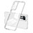 Coque Rebord Contour Silicone et Vitre Transparente Miroir Housse Etui H01P pour Xiaomi Redmi Note 11 4G (2022) Blanc