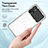Coque Rebord Contour Silicone et Vitre Transparente Miroir Housse Etui H01P pour Xiaomi Redmi Note 11E Pro 5G Petit