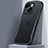 Coque Rebord Contour Silicone et Vitre Transparente Miroir Housse Etui M01 pour Apple iPhone 13 Mini Petit