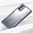 Coque Rebord Contour Silicone et Vitre Transparente Miroir Housse Etui M01 pour Samsung Galaxy Note 20 5G Gris Lavende