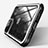 Coque Rebord Contour Silicone et Vitre Transparente Miroir Housse Etui M03 pour Apple iPhone 12 Pro Max Petit