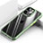 Coque Rebord Contour Silicone et Vitre Transparente Miroir Housse Etui M03 pour Apple iPhone 14 Pro Max Vert