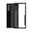 Coque Rebord Contour Silicone et Vitre Transparente Miroir Housse Etui M03 pour Samsung Galaxy Note 10 Plus 5G Noir