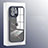 Coque Rebord Contour Silicone et Vitre Transparente Miroir Housse Etui M04 pour Apple iPhone 14 Pro Max Petit