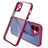 Coque Rebord Contour Silicone et Vitre Transparente Miroir Housse Etui M05 pour Apple iPhone 12 Mini Vin Rouge