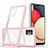 Coque Rebord Contour Silicone et Vitre Transparente Miroir Housse Etui MQ1 pour Samsung Galaxy A02s Petit