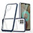 Coque Rebord Contour Silicone et Vitre Transparente Miroir Housse Etui MQ1 pour Samsung Galaxy A12 Nacho Petit