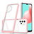 Coque Rebord Contour Silicone et Vitre Transparente Miroir Housse Etui MQ1 pour Samsung Galaxy A32 4G Or Rose
