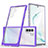 Coque Rebord Contour Silicone et Vitre Transparente Miroir Housse Etui MQ1 pour Samsung Galaxy Note 10 5G Violet