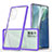 Coque Rebord Contour Silicone et Vitre Transparente Miroir Housse Etui MQ1 pour Samsung Galaxy Note 20 5G Violet