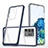 Coque Rebord Contour Silicone et Vitre Transparente Miroir Housse Etui MQ1 pour Samsung Galaxy S20 Ultra 5G Bleu