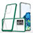 Coque Rebord Contour Silicone et Vitre Transparente Miroir Housse Etui MQ1 pour Samsung Galaxy S20 Ultra 5G Vert