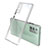 Coque Rebord Contour Silicone et Vitre Transparente Miroir Housse Etui N02 pour Samsung Galaxy Note 20 5G Gris