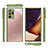 Coque Rebord Contour Silicone et Vitre Transparente Miroir Housse Etui N02 pour Samsung Galaxy Note 20 Ultra 5G Petit