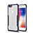 Coque Rebord Contour Silicone et Vitre Transparente Miroir Housse Etui pour Apple iPhone 6 Bleu