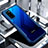 Coque Rebord Contour Silicone et Vitre Transparente Miroir Housse Etui pour Huawei Honor View 30 5G Bleu