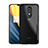 Coque Rebord Contour Silicone et Vitre Transparente Miroir Housse Etui pour OnePlus 7 Noir