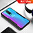 Coque Rebord Contour Silicone et Vitre Transparente Miroir Housse Etui pour Oppo R17 Pro Noir