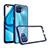 Coque Rebord Contour Silicone et Vitre Transparente Miroir Housse Etui pour Oppo Reno4 F Petit