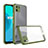 Coque Rebord Contour Silicone et Vitre Transparente Miroir Housse Etui pour Realme C11 Petit