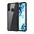 Coque Rebord Contour Silicone et Vitre Transparente Miroir Housse Etui pour Samsung Galaxy A11 Noir