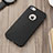 Coque Silicone avec Trou Souple Couleur Unie pour Apple iPhone 5S Noir Petit