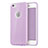 Coque Silicone avec Trou Souple Couleur Unie pour Apple iPhone 6S Plus Violet Petit