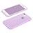 Coque Silicone avec Trou Souple Couleur Unie pour Apple iPhone 6S Plus Violet Petit