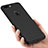 Coque Silicone avec Trou Souple Couleur Unie pour Apple iPhone 7 Plus Noir Petit