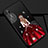 Coque Silicone Dos de Fille Souple Couleur Unie Etui Housse K01 pour Huawei P20 Rouge et Noir