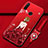 Coque Silicone Dos de Fille Souple Couleur Unie Etui Housse K01 pour Huawei P30 Lite New Edition Rouge