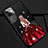 Coque Silicone Dos de Fille Souple Couleur Unie Etui Housse M02 pour Apple iPhone 11 Rouge et Noir